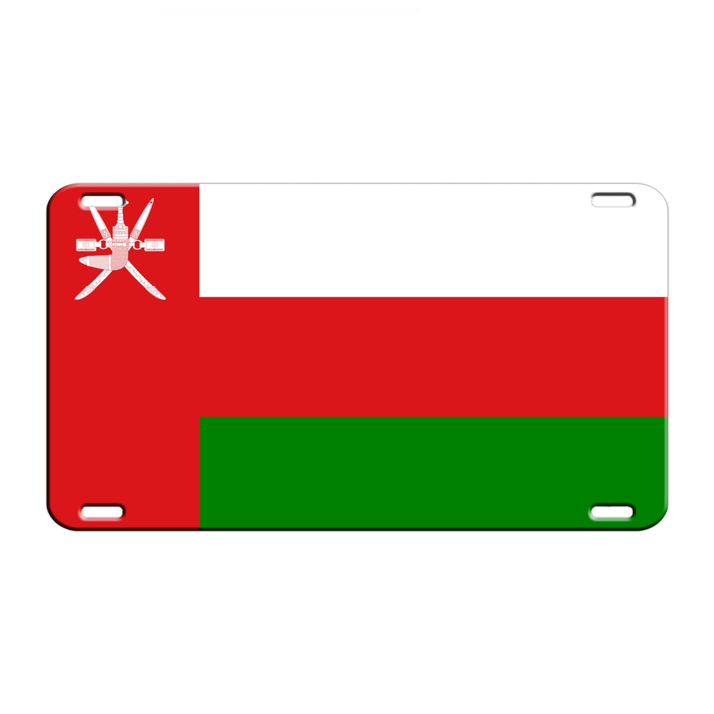 Oman Country Flag License Novelty Plate Aluminum Metal Sign