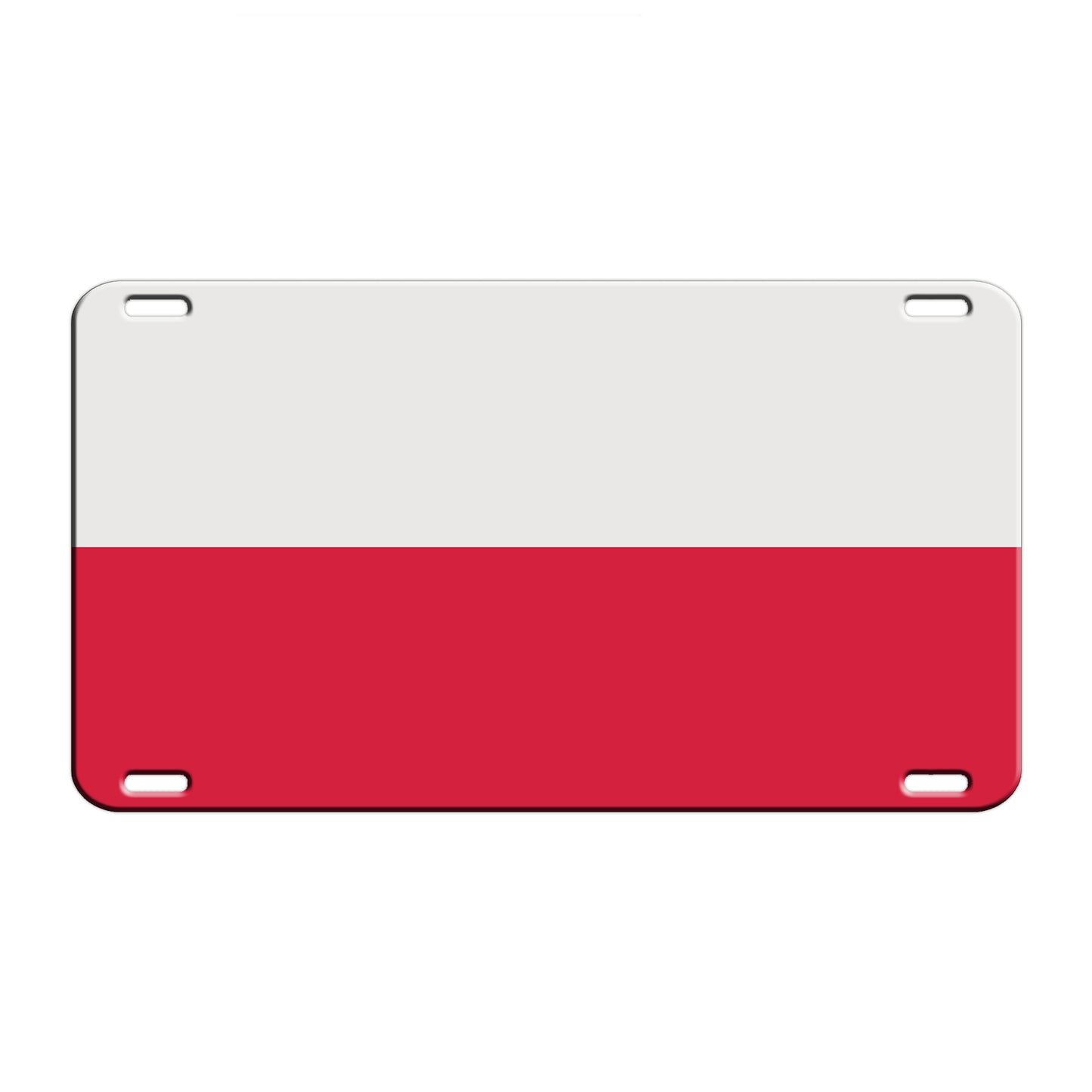 Poland Country Flag License Novelty Plate Aluminum Metal Sign