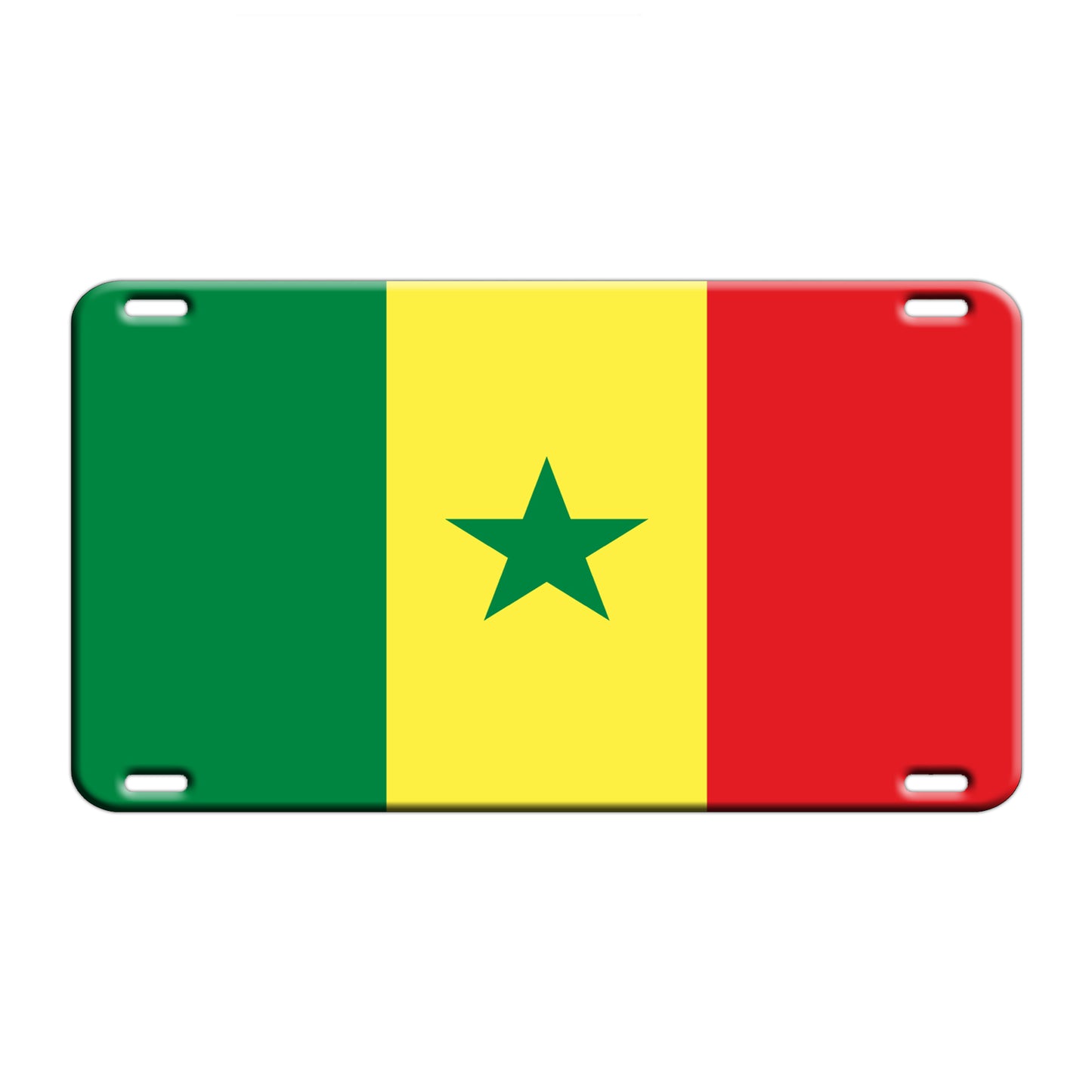 Senegal Country Flag License Novelty Plate Aluminum Metal Sign