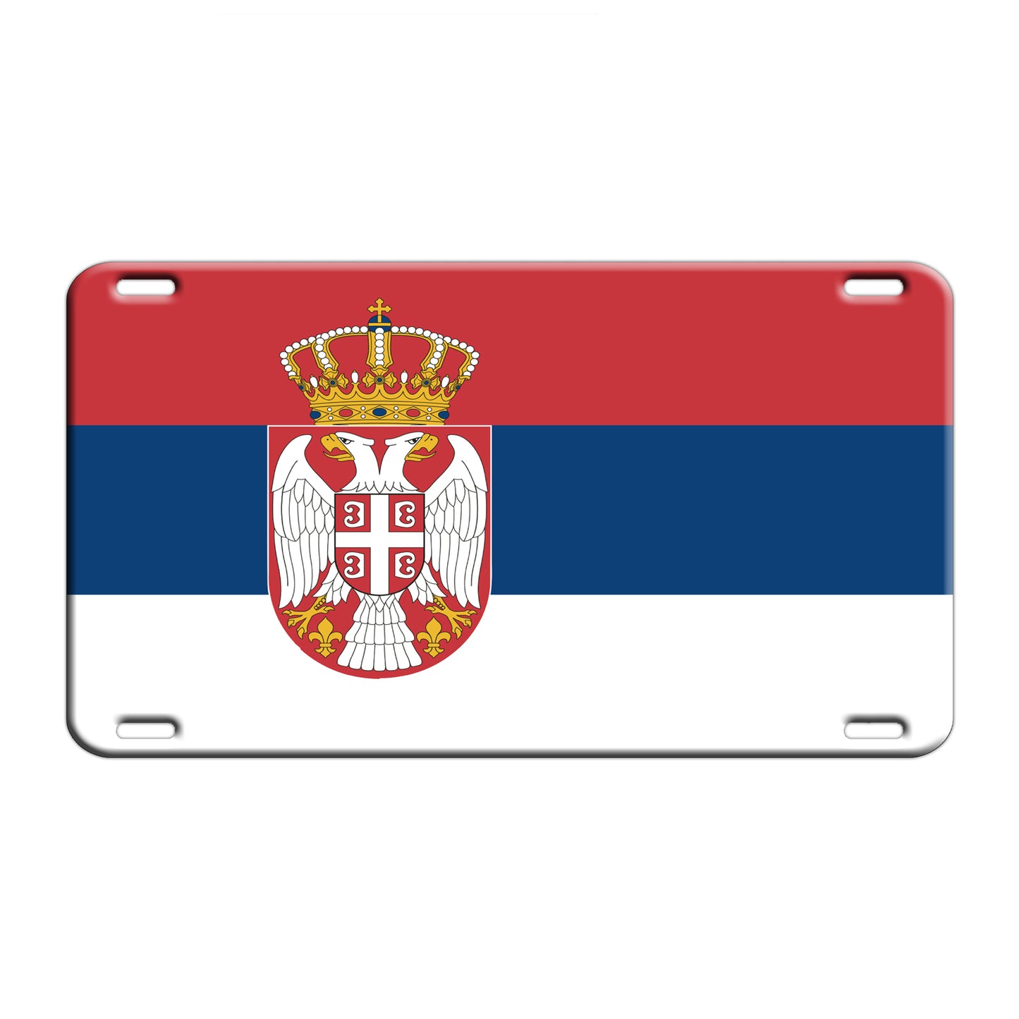 Serbia Country Flag License Novelty Plate Aluminum Metal Sign
