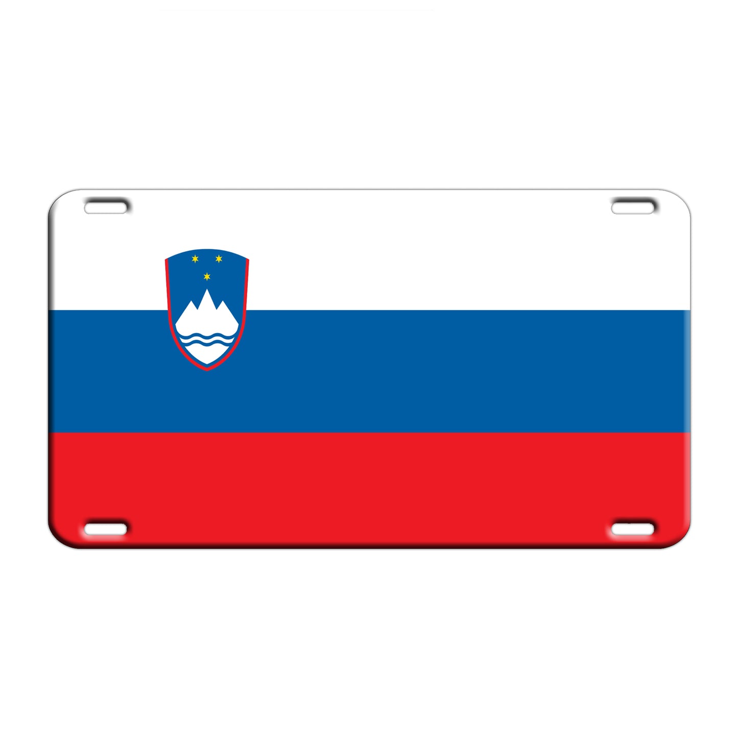 Slovenia Country Flag License Novelty Plate Aluminum Metal Sign
