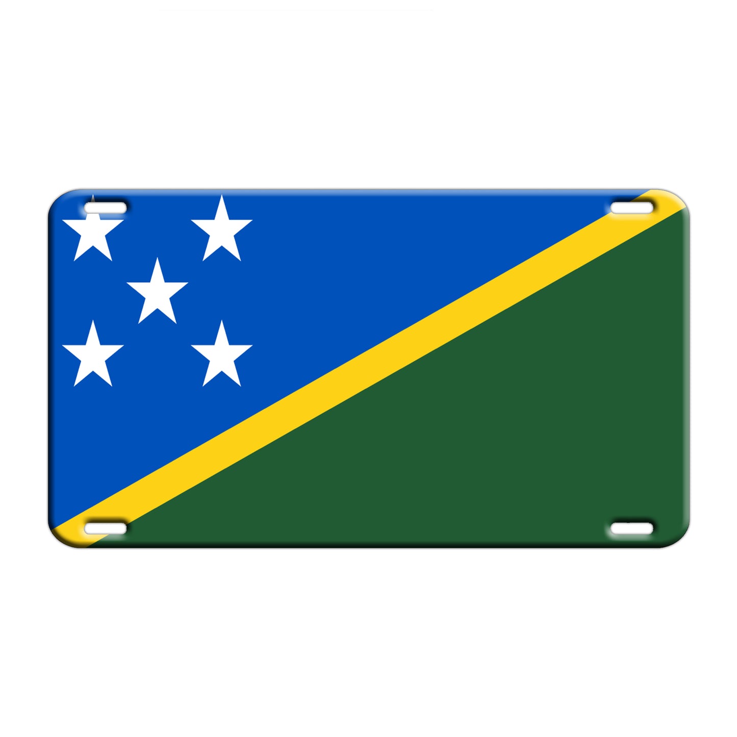 Solomon Country Flag License Novelty Plate Aluminum Metal Sign