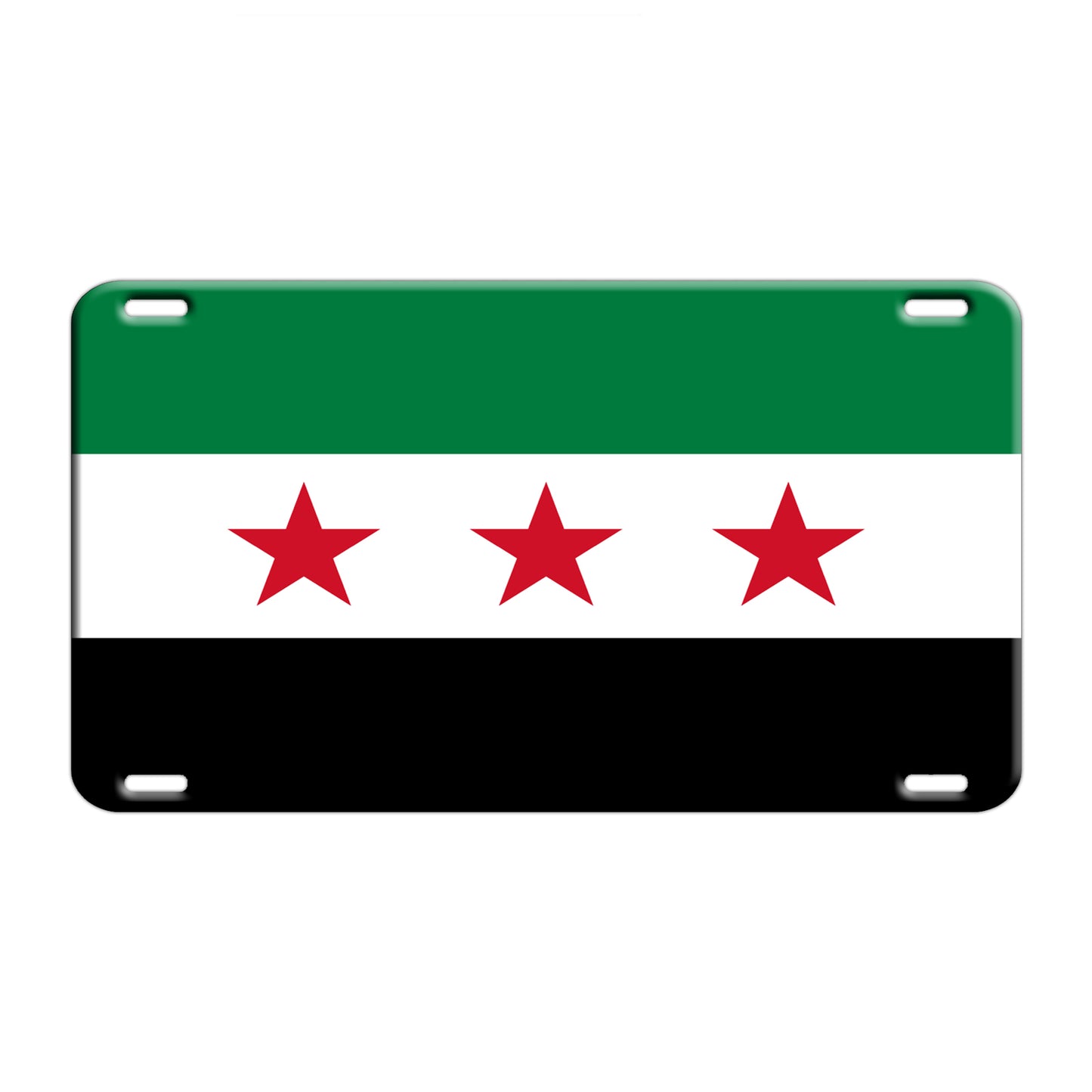 Syria Country Flag License Novelty Plate Aluminum Metal Sign
