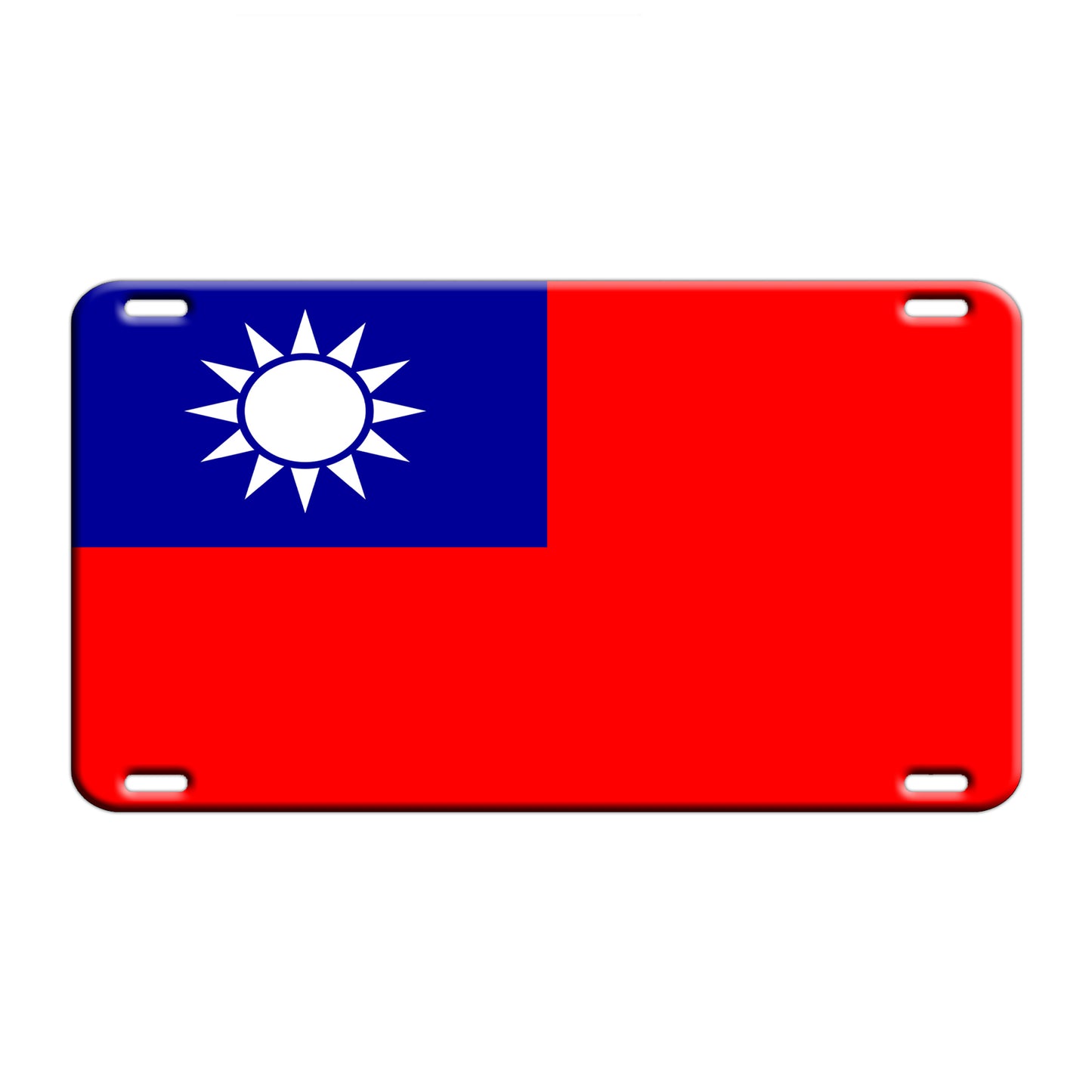 Taiwan Country Flag License Novelty Plate Aluminum Metal Sign