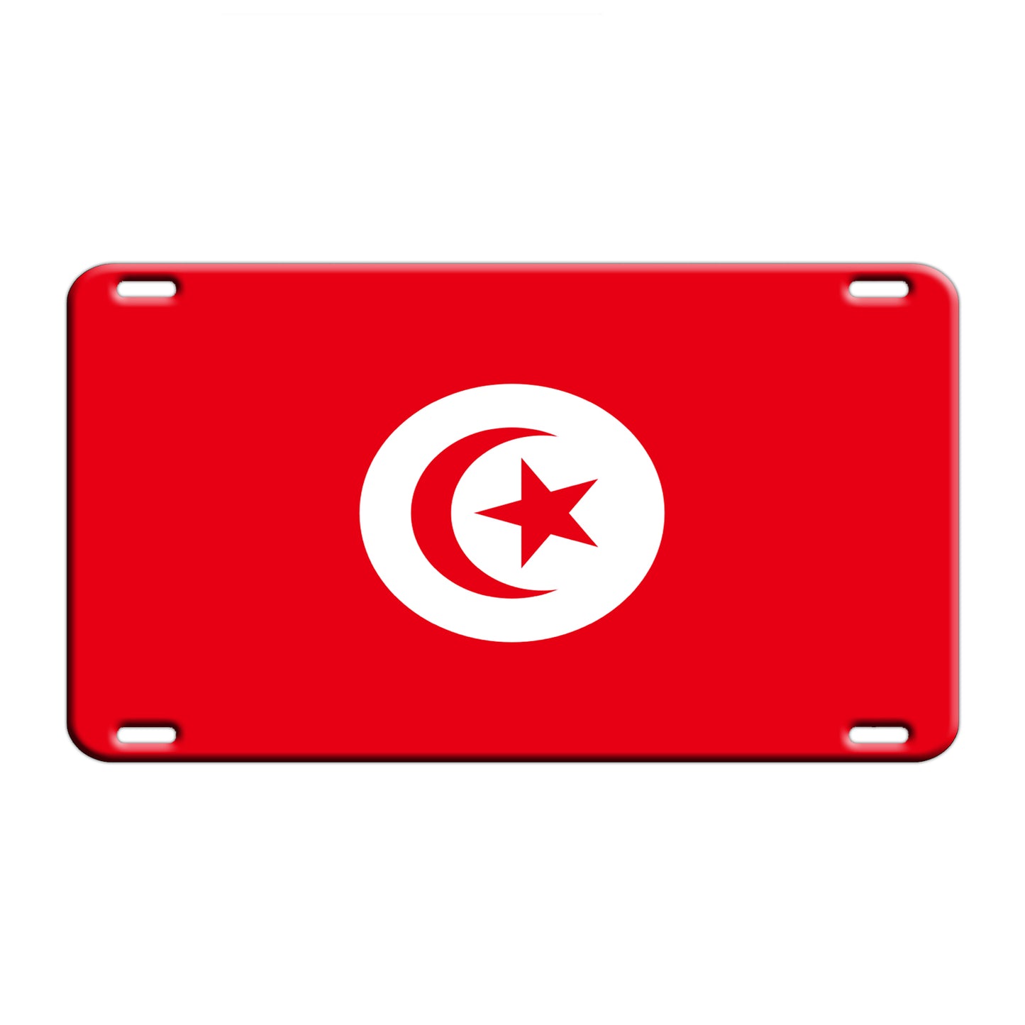 Tunisia Country Flag License Novelty Plate Aluminum Metal Sign