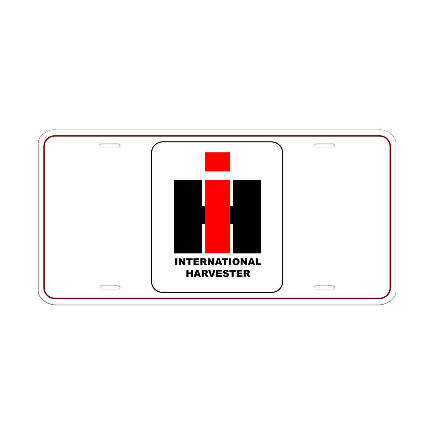 International Harvester License Novelty Plate Aluminum Metal Sign