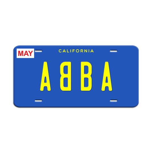 California Abba May License Novelty Plate Aluminum Metal Sign