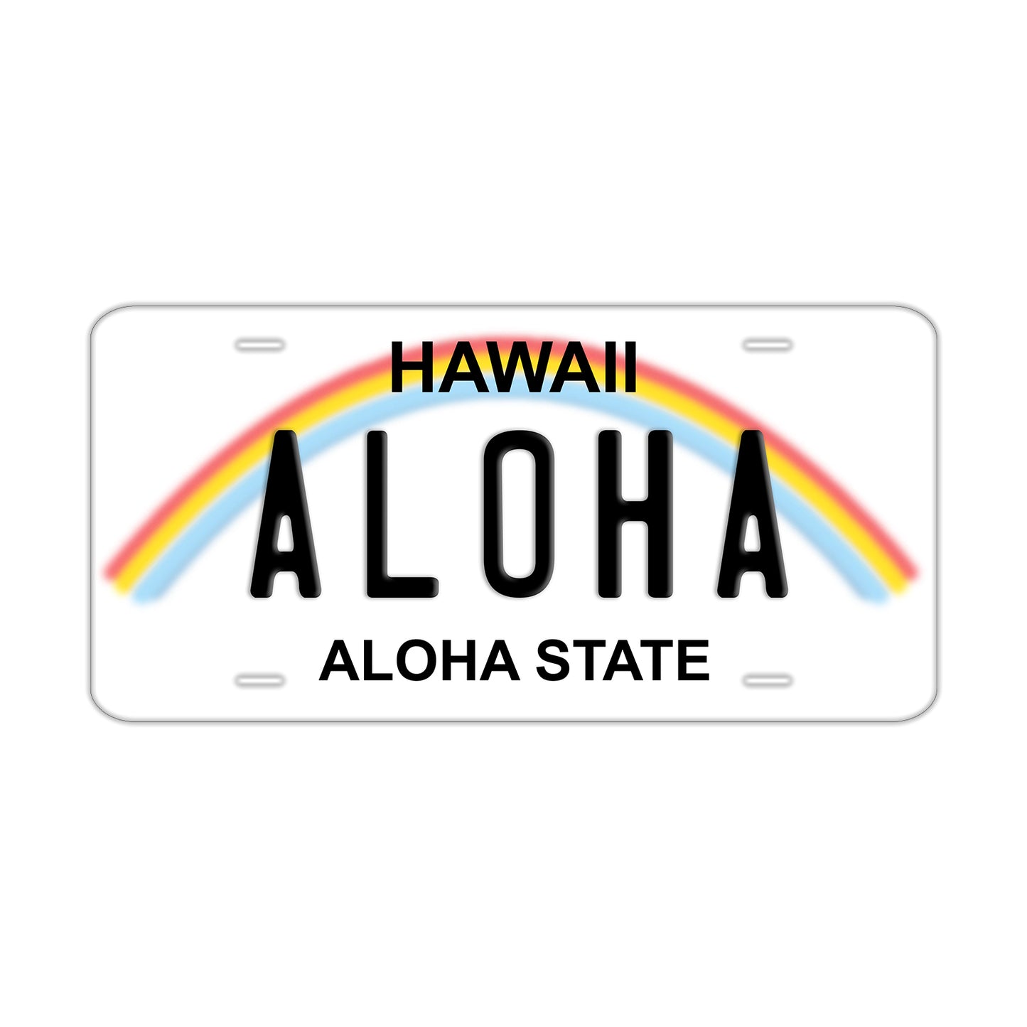 Hawaii Aloha State License Novelty Plate Aluminum Metal Sign
