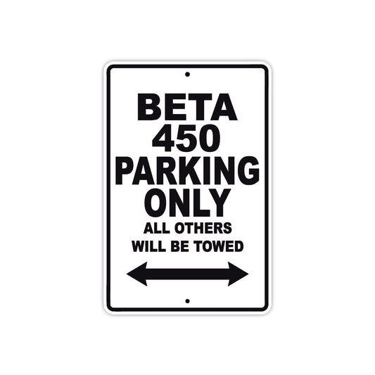 Beta 450 Parking Only All Others Will Be Towed Aluminum Decor Garage Sign