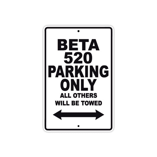 Beta 520 Parking Only All Others Will Be Towed Aluminum Decor Garage Sign