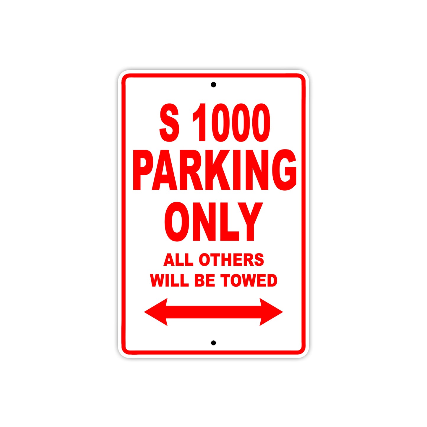 BMW S 1000 Parking Only All Others Will Be Towed Aluminum Decor Garage Sign