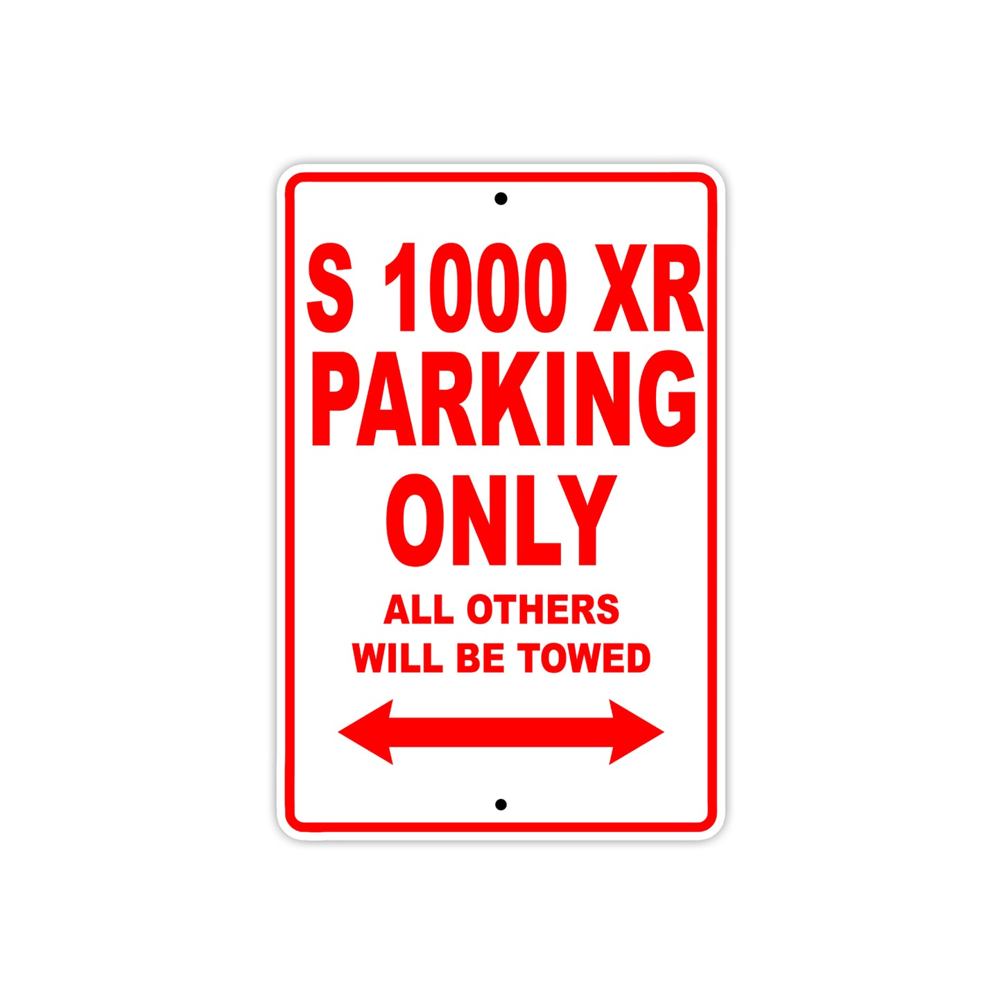 BMW S 1000 XR Parking Only All Others Will Be Towed Aluminum Decor Garage Sign