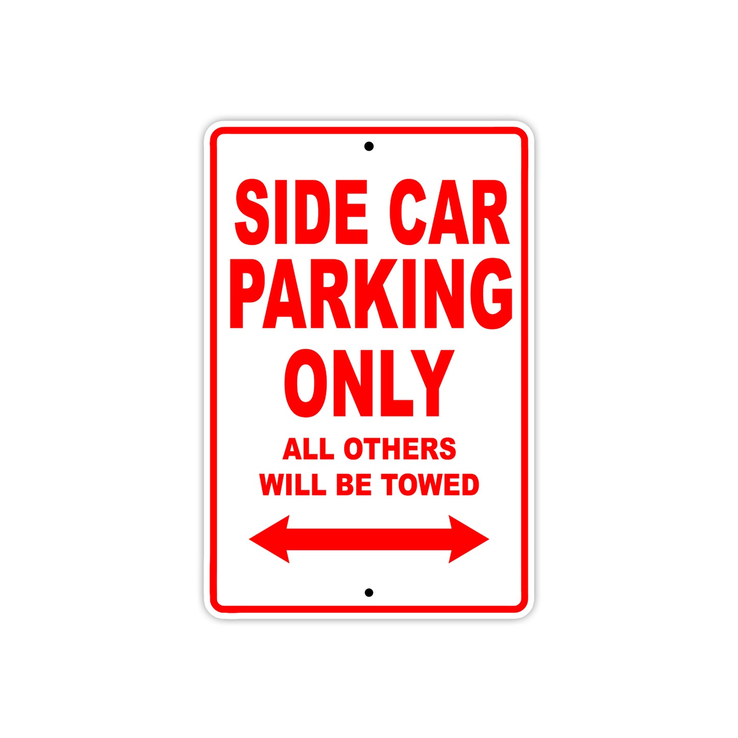 BMW Side Car Parking Only All Others Will Be Towed Aluminum Decor Garage Sign
