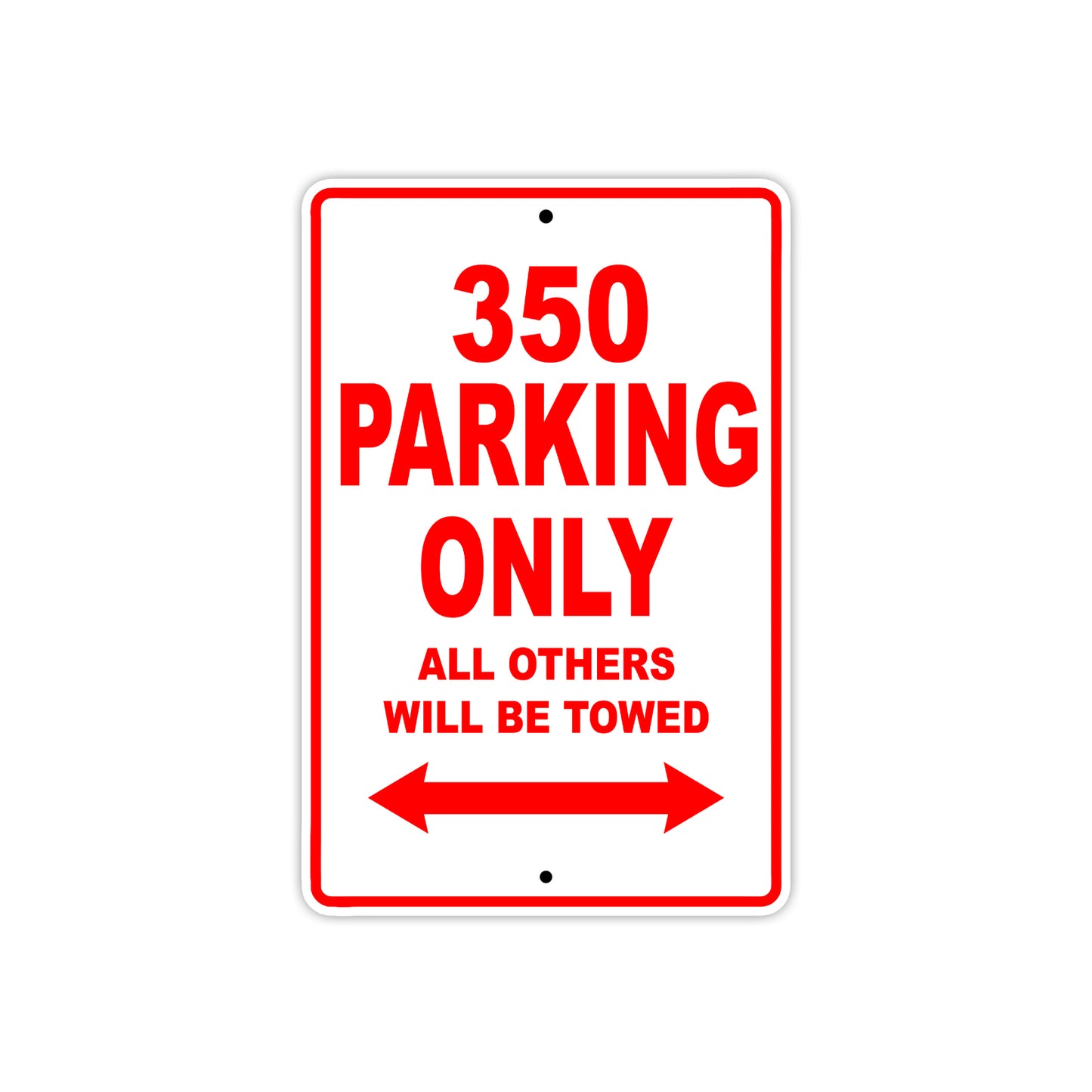 Boss Hoss 350 Parking Only All Others Will Be Towed Aluminum Decor Garage Sign