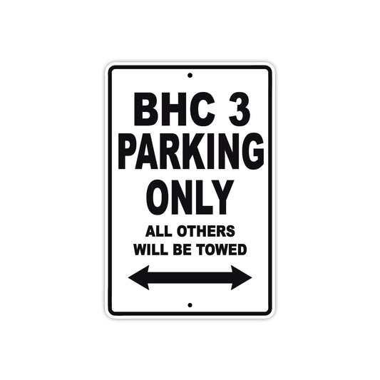 Boss Hoss BHC 3 Parking Only All Others Will Be Towed Aluminum Decor Garage Sign