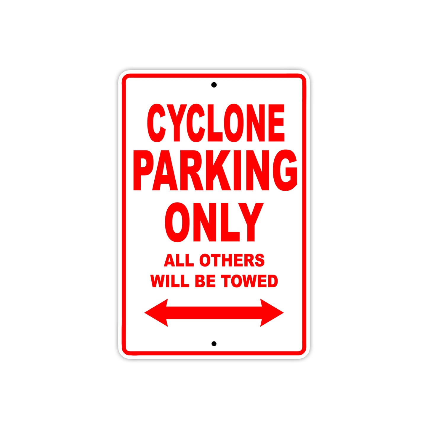 Buell Cyclone Parking Only All Others Will Be Towed Aluminum Decor Garage Sign