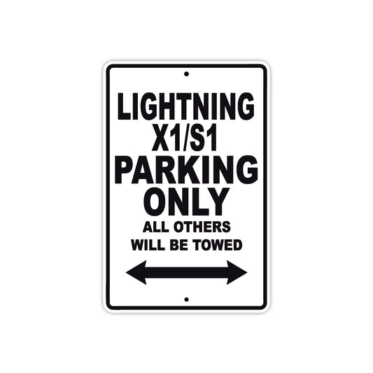 Buell Lightning X1/S1 Parking Only All Others Will Be Towed Aluminum Decor Garage Sign