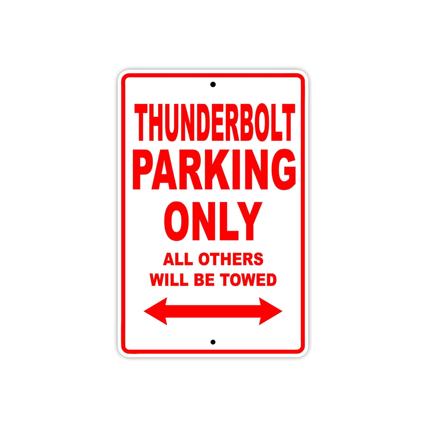 Buell Thunderbolt Parking Only All Others Will Be Towed Aluminum Decor Garage Sign