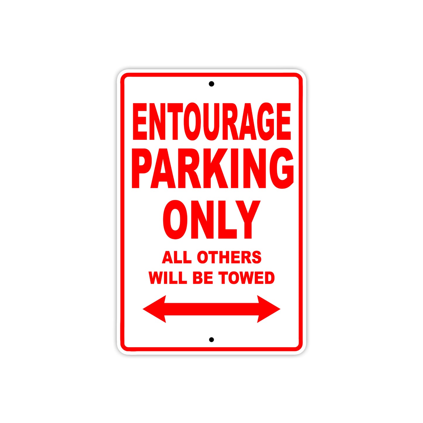 Bushtec Entourage Parking Only All Others Will Be Towed Aluminum Decor Garage Sign