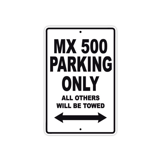 CAN-AM MX 500 Parking Only All Others Will Be Towed Aluminum Decor Garage Sign