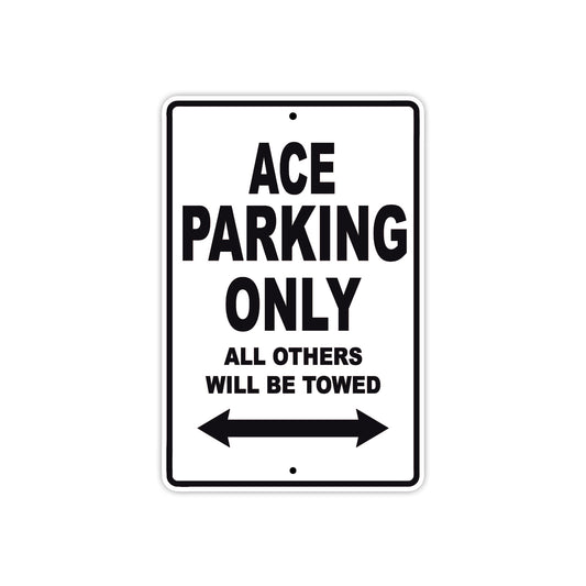 Cleveland Cyclewerks ACE Parking Only All Others Will Be Towed Aluminum Decor Garage Sign