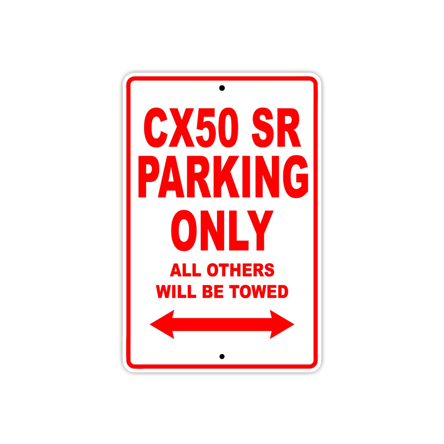 Cobra CX50 SR Parking Only All Others Will Be Towed Aluminum Decor Garage Sign