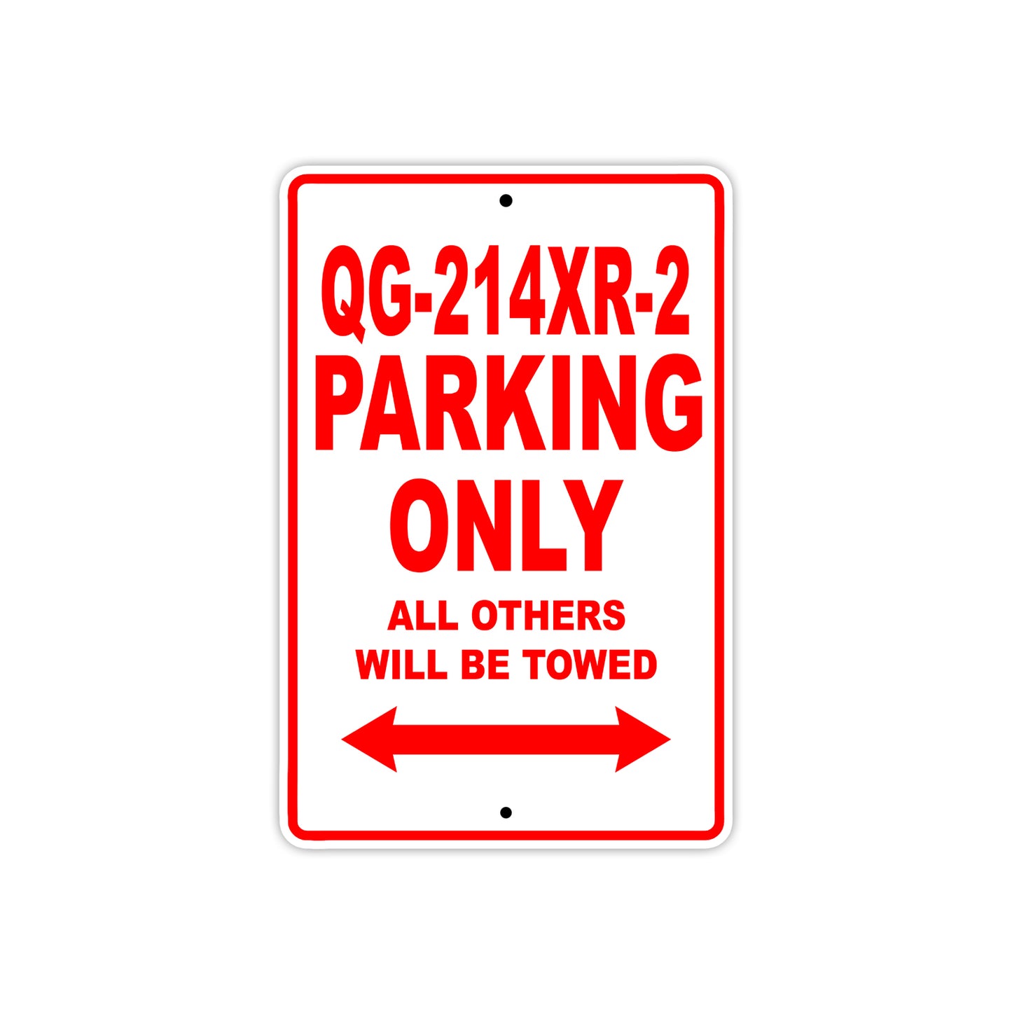 Coolster QG214XR2 Parking Only All Others Will Be Towed Aluminum Decor Garage Sign