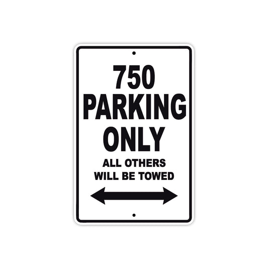 Ducati 750 Parking Only All Others Will Be Towed Aluminum Decor Garage Sign