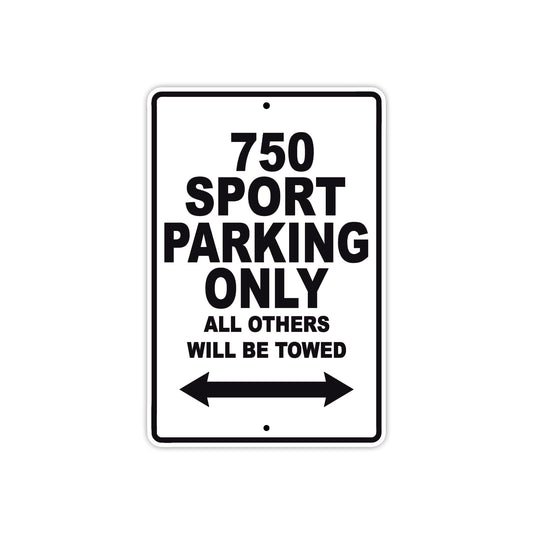 Ducati 750 Sport Parking Only All Others Will Be Towed Aluminum Decor Garage Sign