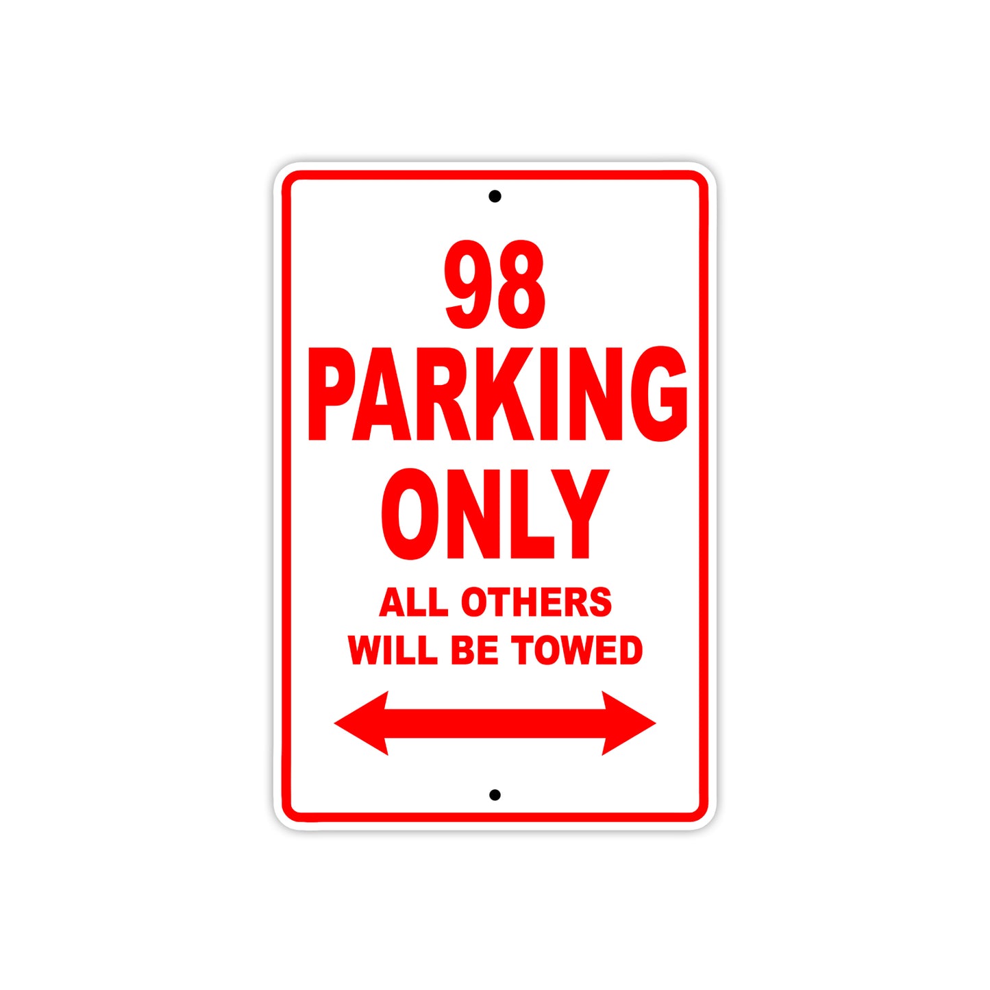 Ducati 98 Parking Only All Others Will Be Towed Aluminum Decor Garage Sign