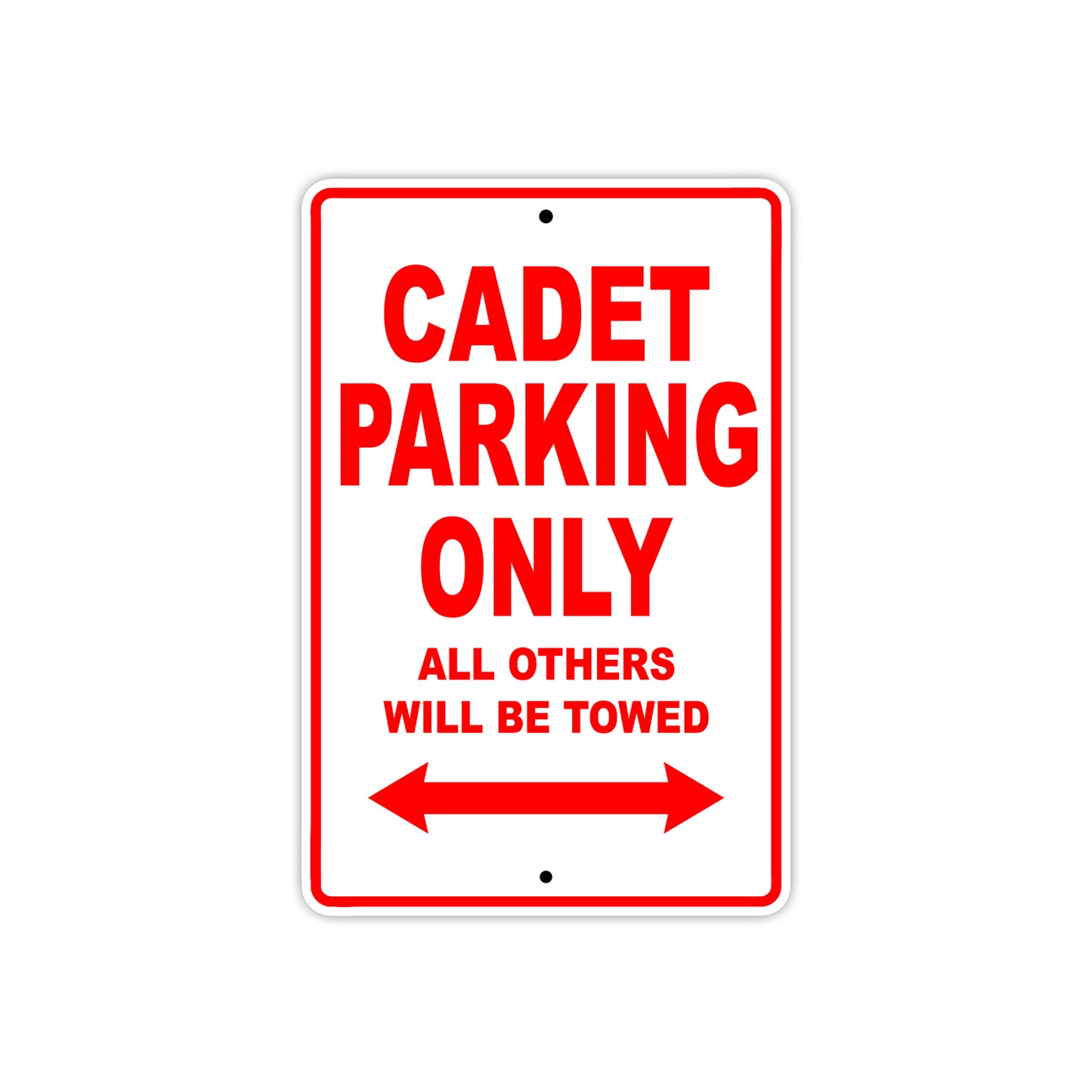 Ducati Cadet Parking Only All Others Will Be Towed Aluminum Decor Garage Sign