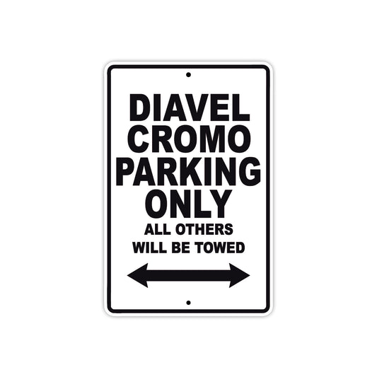 Ducati Diavel Cromo Parking Only All Others Will Be Towed Aluminum Decor Garage Sign