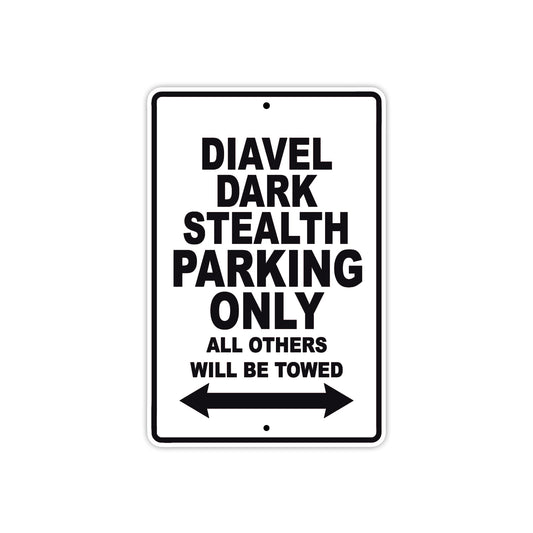 Ducati Diavel Dark Stealth Parking Only All Others Will Be Towed Aluminum Decor Garage Sign