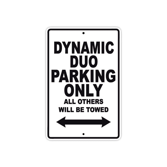 Ducati Dynamic Duo Parking Only All Others Will Be Towed Aluminum Decor Garage Sign