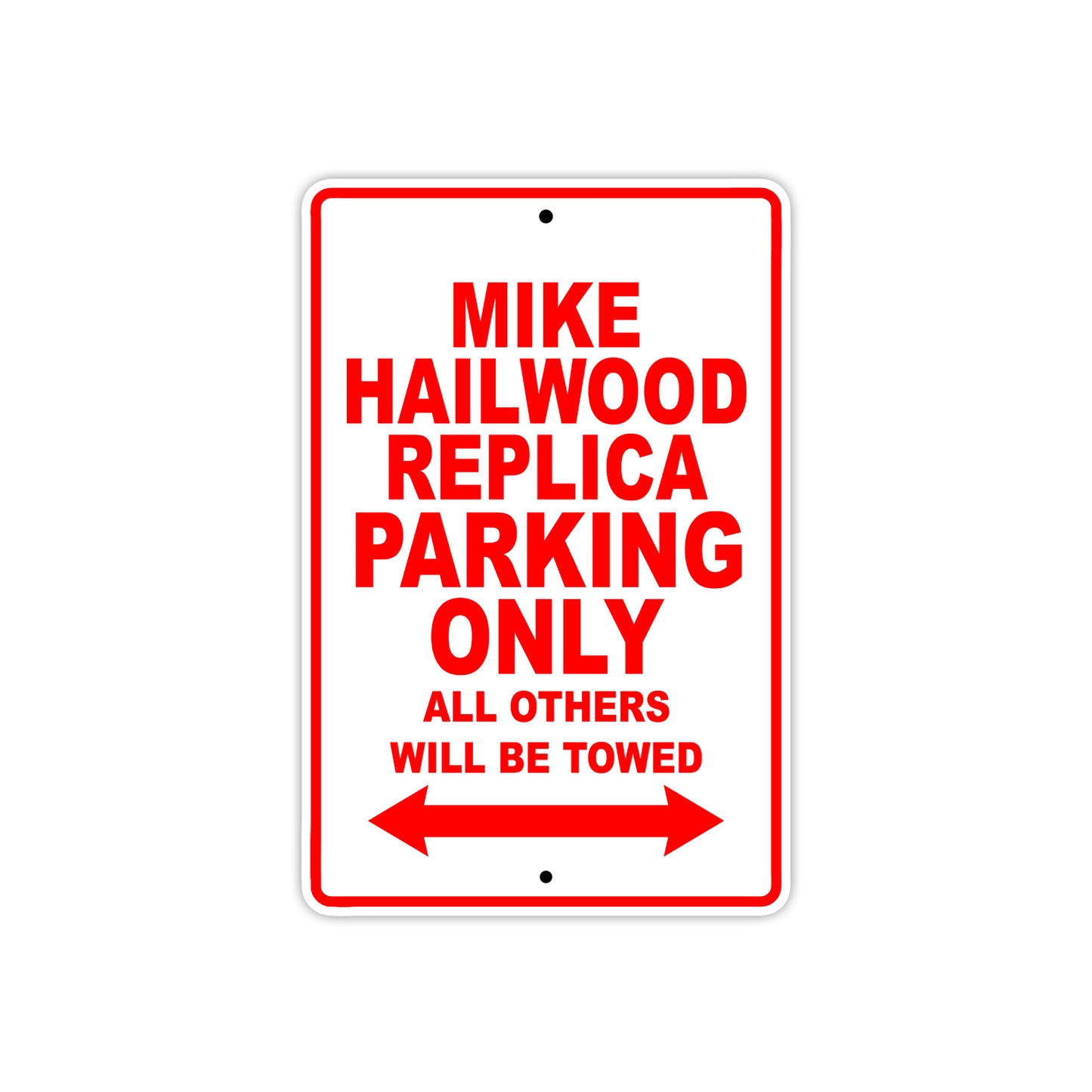 Ducati Mike Hailwood Replica Parking Only All Others Will Be Towed Aluminum Decor Garage Sign