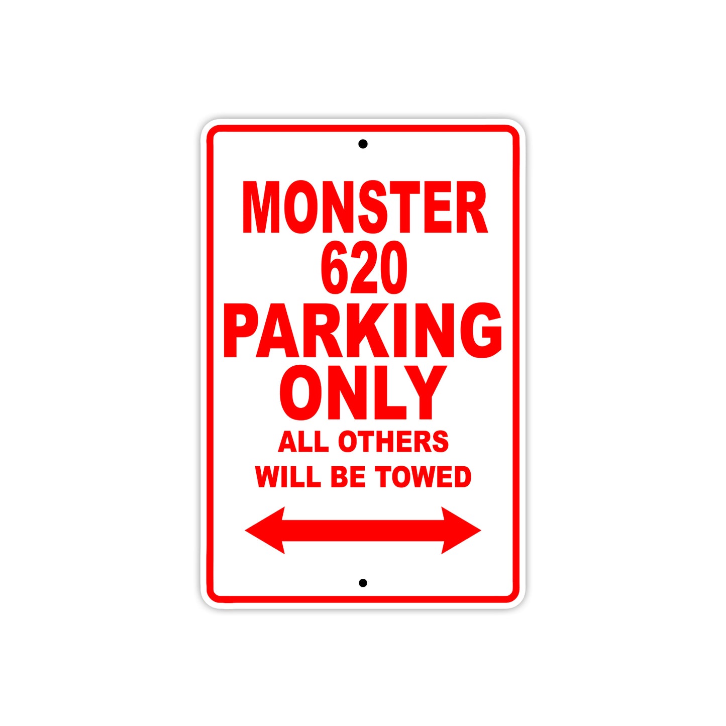 Ducati Monster 620 Parking Only All Others Will Be Towed Aluminum Decor Garage Sign