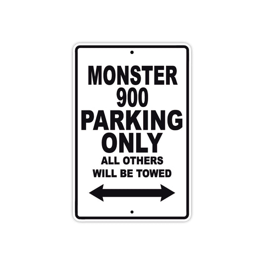 Ducati Monster 900 Parking Only All Others Will Be Towed Aluminum Decor Garage Sign