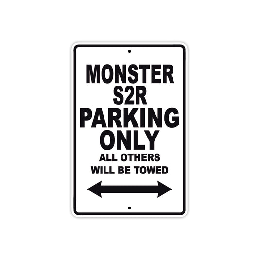 Ducati Monster S2R Parking Only All Others Will Be Towed Aluminum Decor Garage Sign