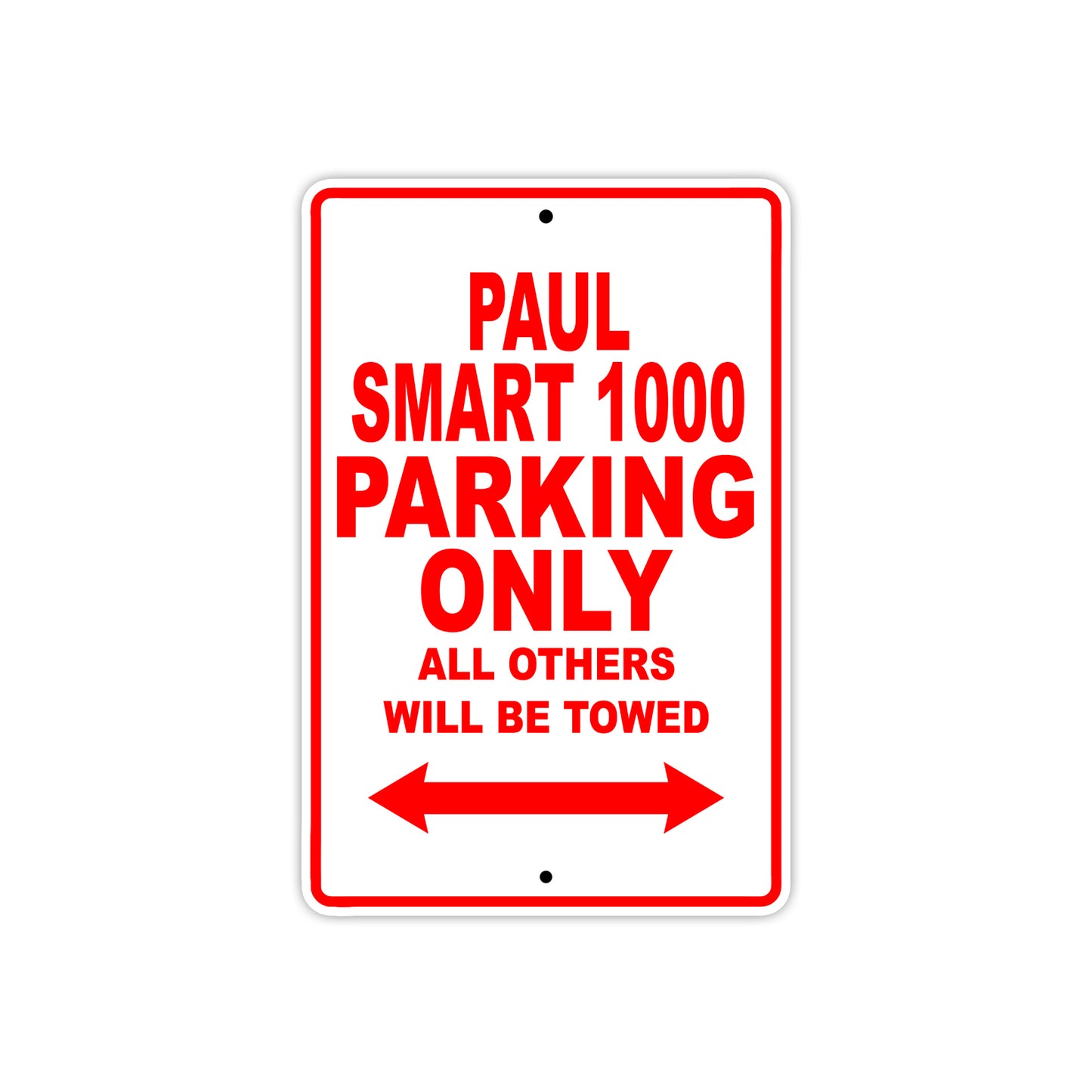 Ducati Paul Smart 1000 Parking Only All Others Will Be Towed Aluminum Decor Garage Sign