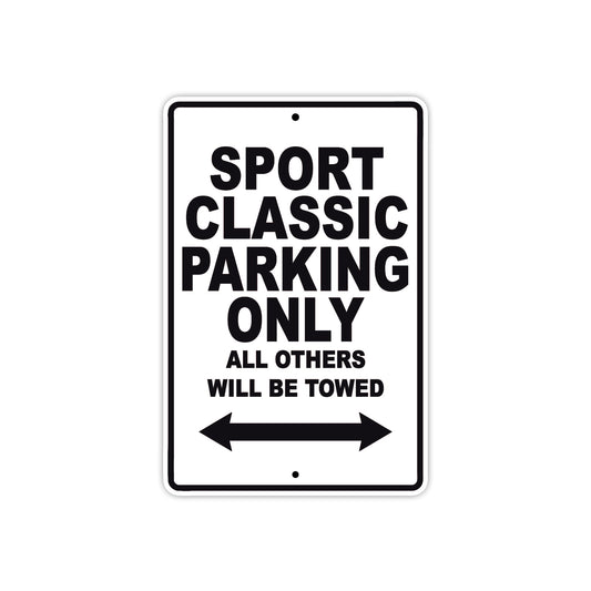 Ducati Sport Classic Parking Only All Others Will Be Towed Aluminum Decor Garage Sign