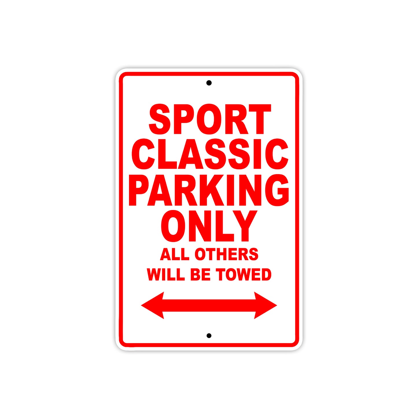 Ducati Sport Classic Parking Only All Others Will Be Towed Aluminum Decor Garage Sign