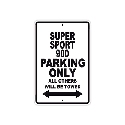 Ducati Super Sport 900 Parking Only All Others Will Be Towed Aluminum Decor Garage Sign