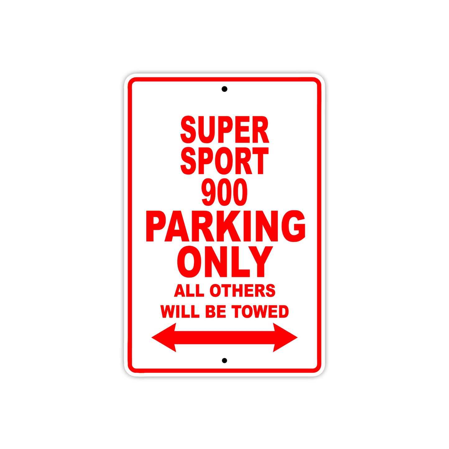 Ducati Super Sport 900 Parking Only All Others Will Be Towed Aluminum Decor Garage Sign