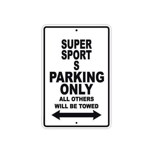 Ducati Super Sport S Parking Only All Others Will Be Towed Aluminum Decor Garage Sign