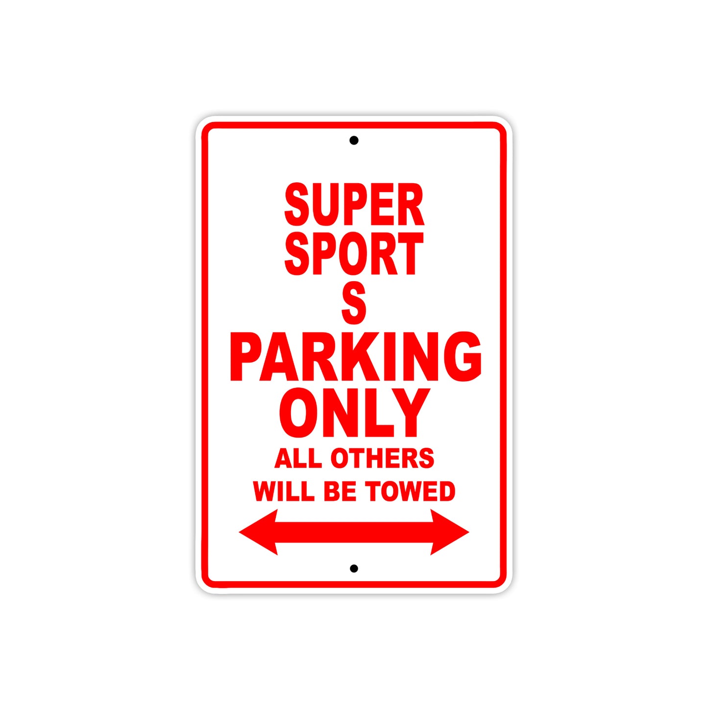 Ducati Super Sport S Parking Only All Others Will Be Towed Aluminum Decor Garage Sign