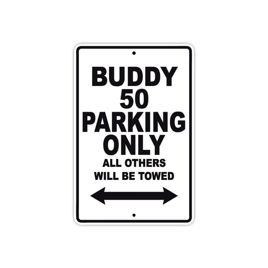 Genuine Scooter Company Buddy 50 Parking Only All Others Will Be Towed Aluminum Decor Garage Sign