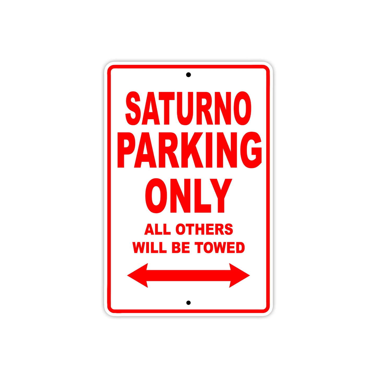 Gilera Saturno Parking Only All Others Will Be Towed Aluminum Decor Garage Sign