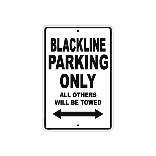 Harley Davidson Blackline Parking Only All Others Will Be Towed Aluminum Decor Garage Sign