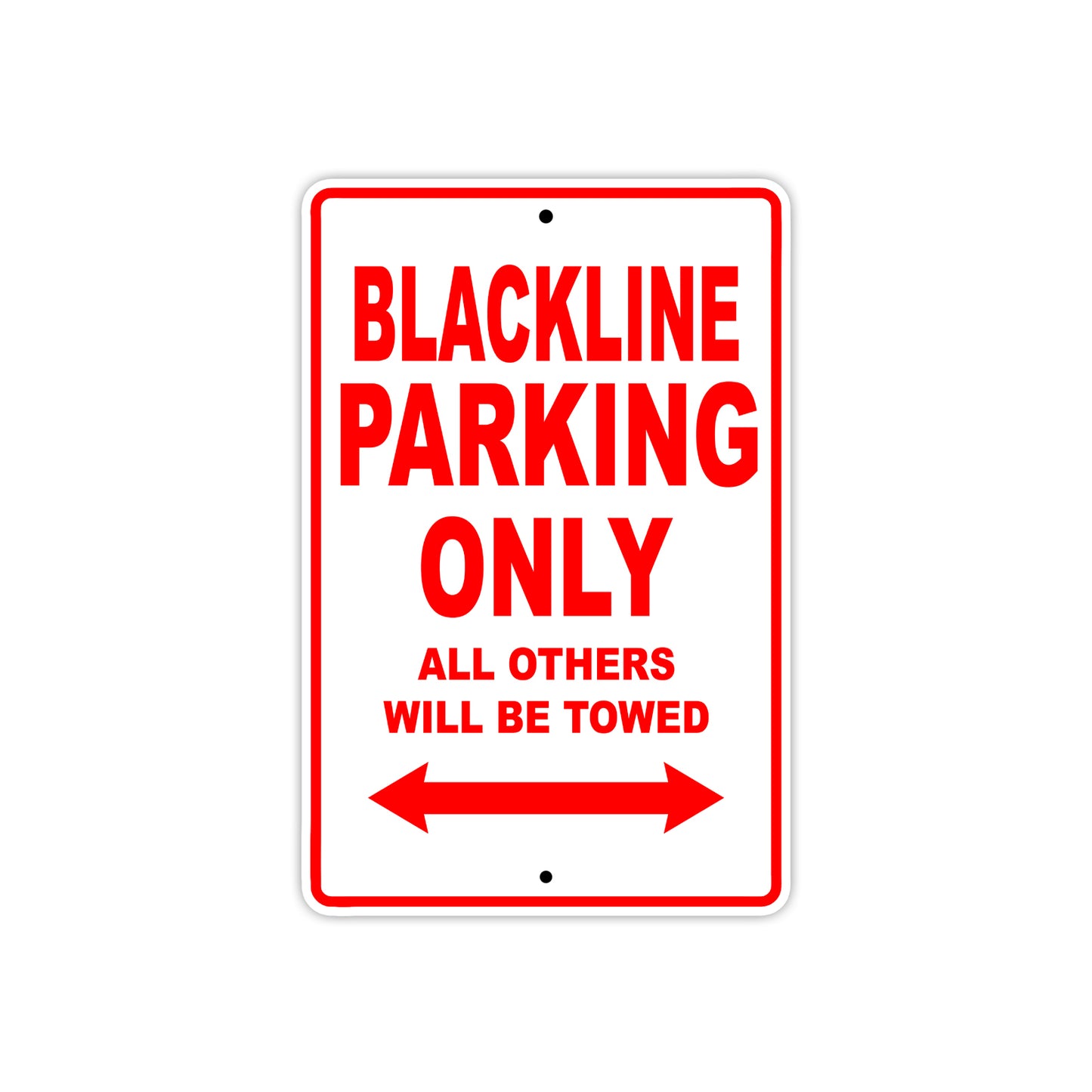 Harley Davidson Blackline Parking Only All Others Will Be Towed Aluminum Decor Garage Sign