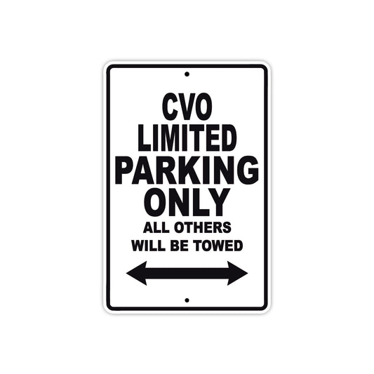 Harley Davidson CVO Limited Parking Only All Others Will Be Towed Aluminum Decor Garage Sign